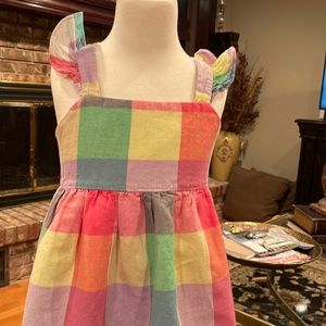 Pastel plaid Gap dress size 6-7